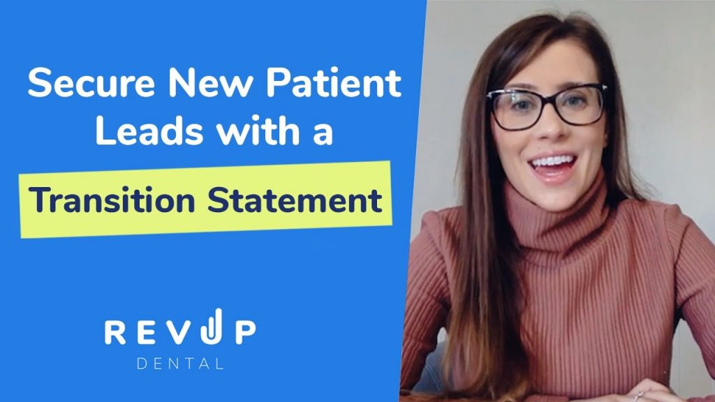 A transition statement is a powerful tool that will allow your staff to take control of the conversation, build trust with prospective patients, and ultimately secure them as new patients.  But what exactly is a transition statement, and how do we use it? Keep reading to find out!