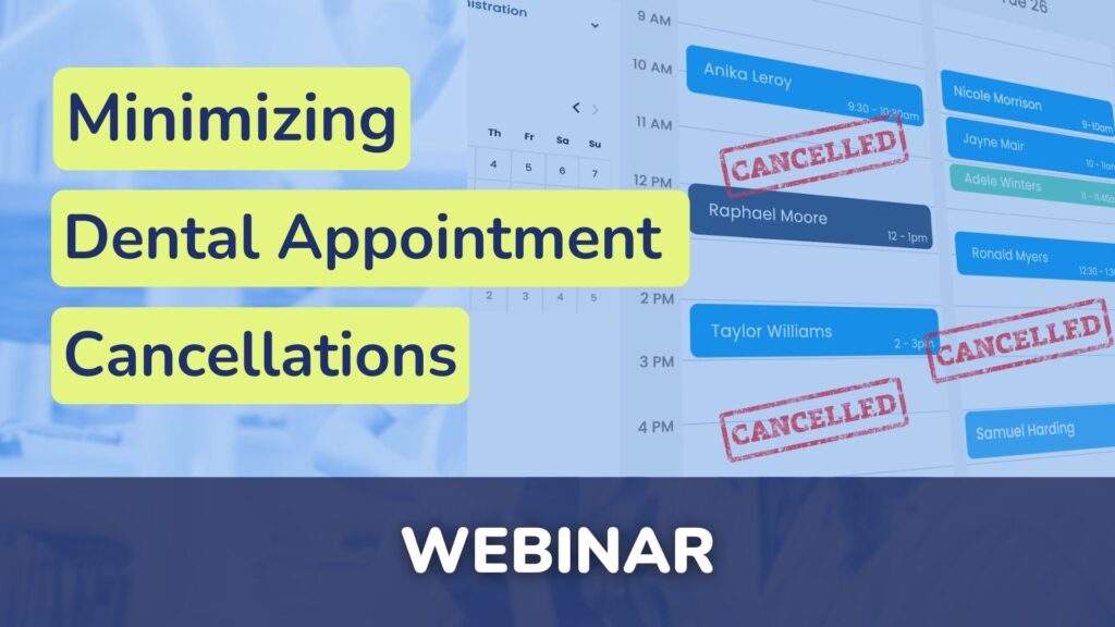 Patients canceling appointments can be one of the most frustrating things for a practice owner. Everyone hates holes in the schedule, wasted chair time, and paying your team during downtime. In this article, we’ll discuss some of the root causes of cancellations as well as strategies for reducing cancellations.